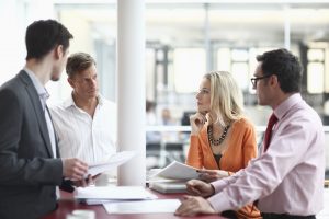 Business colleagues in meeting